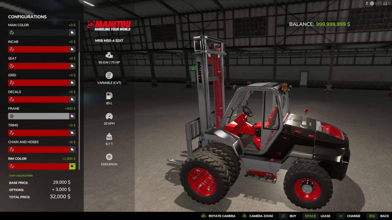 Manitou forklift