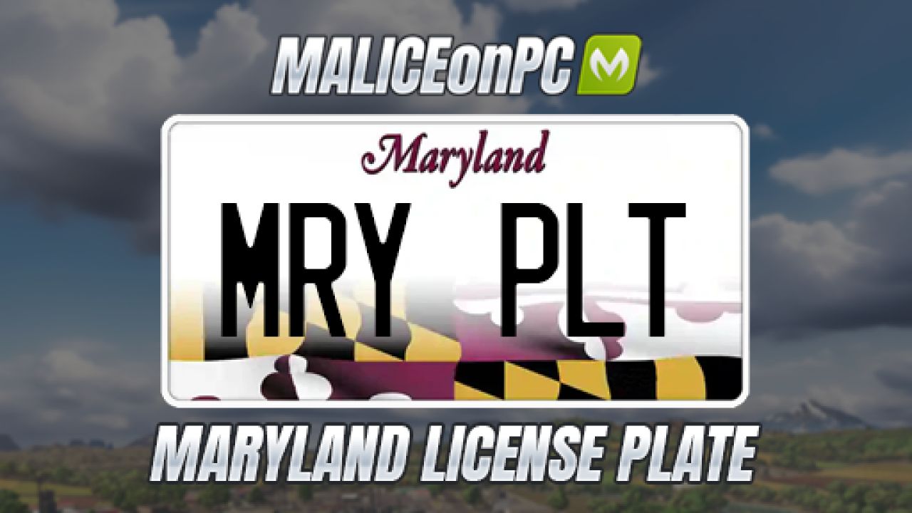 Tablica rejestracyjna Maryland