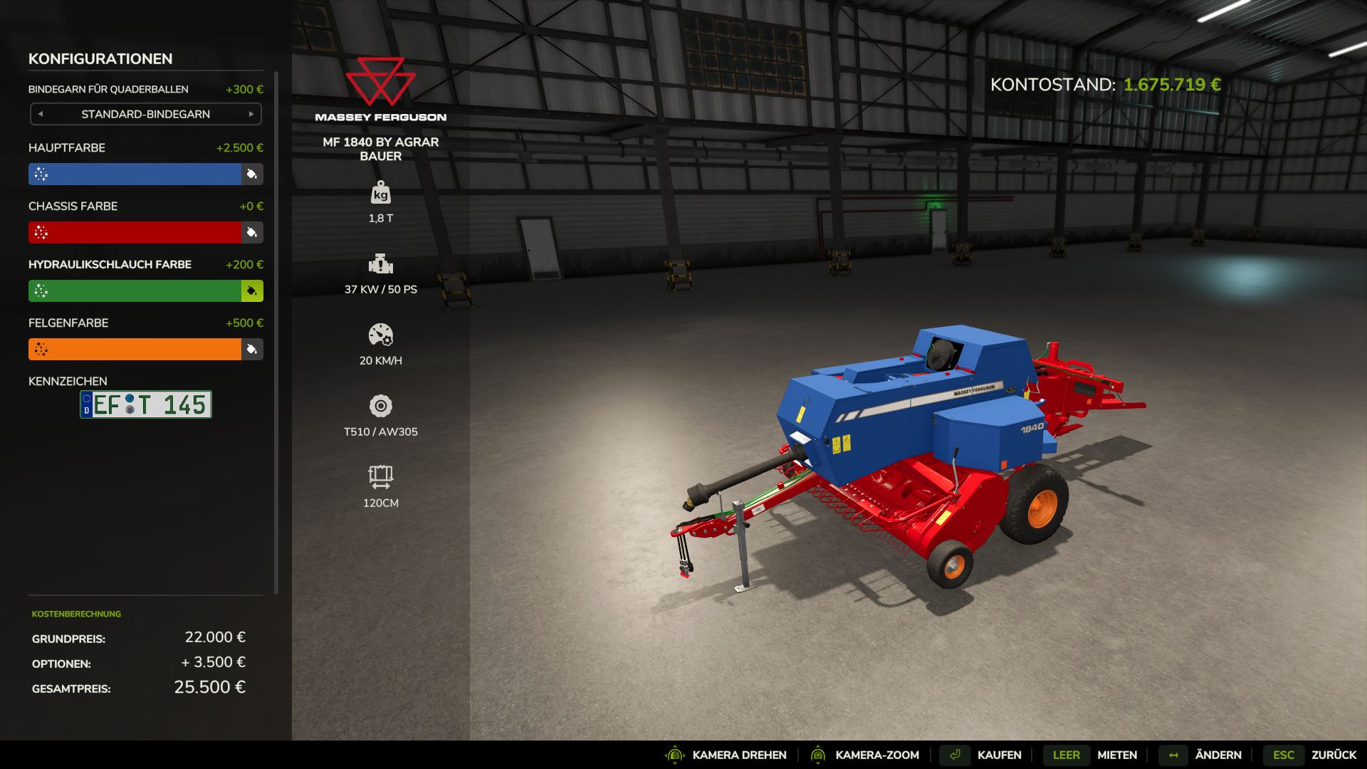 Massey Ferguson 1840 HD