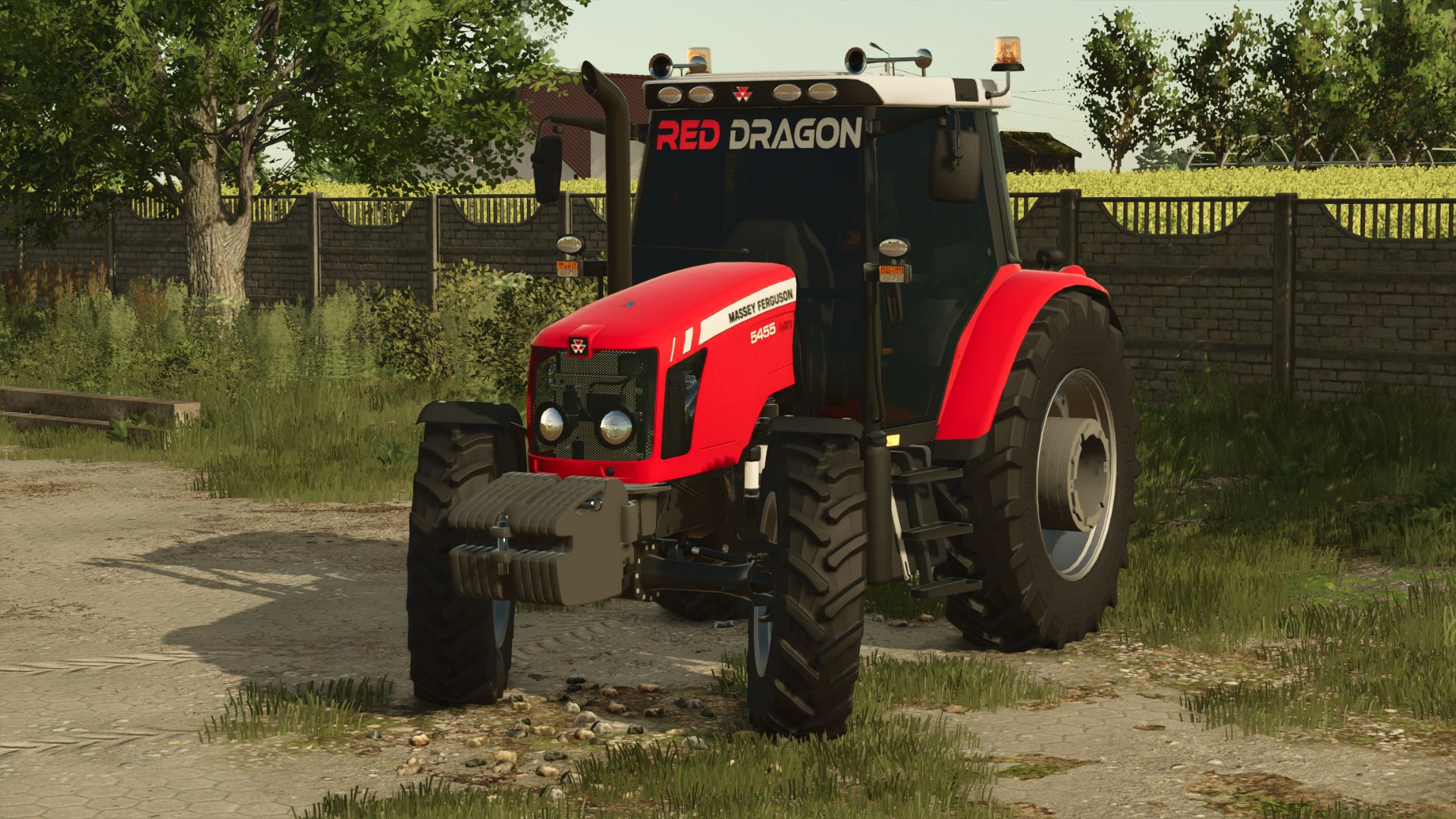 Massey Ferguson 5455 RED DRAGON FS25 thumbnail 2