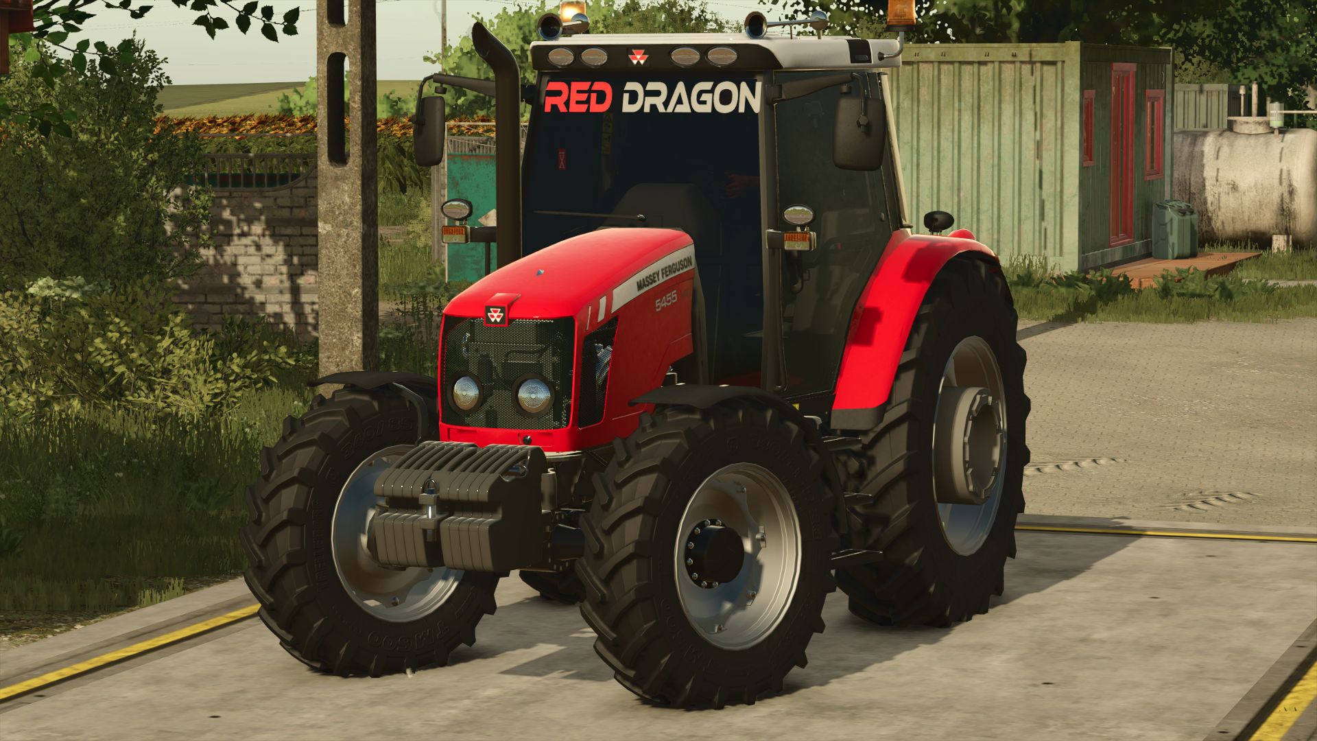 Massey Ferguson 5455 RED DRAGON FS25 thumbnail 3