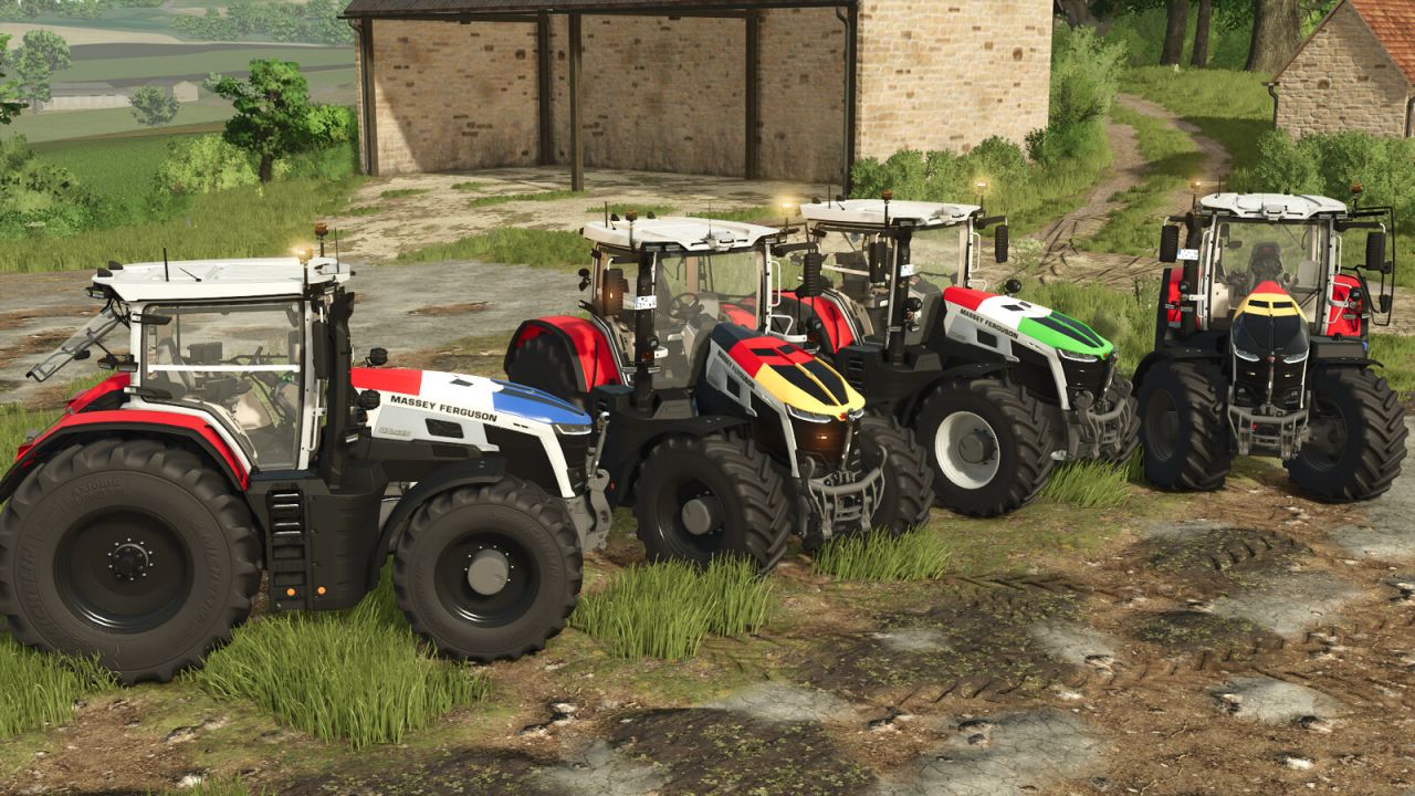 Massey Ferguson 9S patriottisch