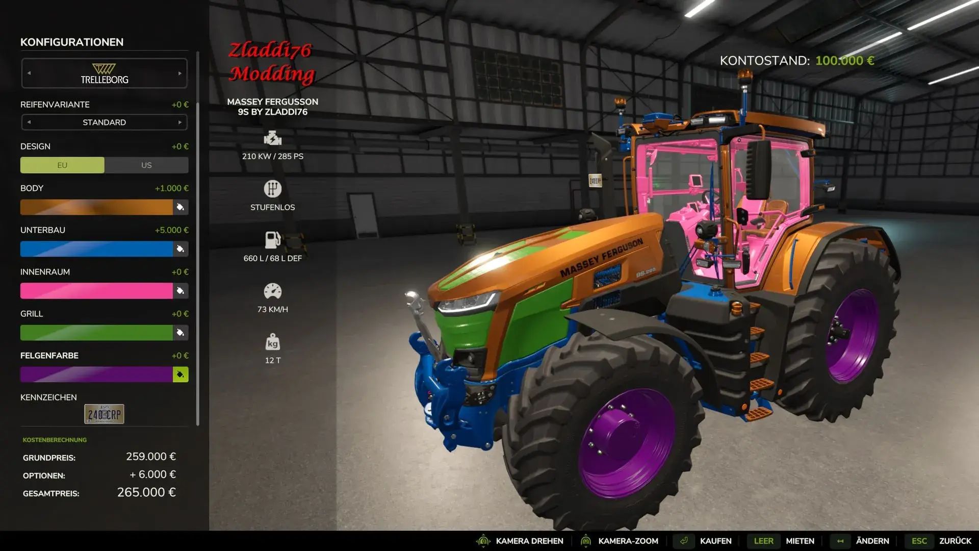Massey Fergusson 9S (850hp)