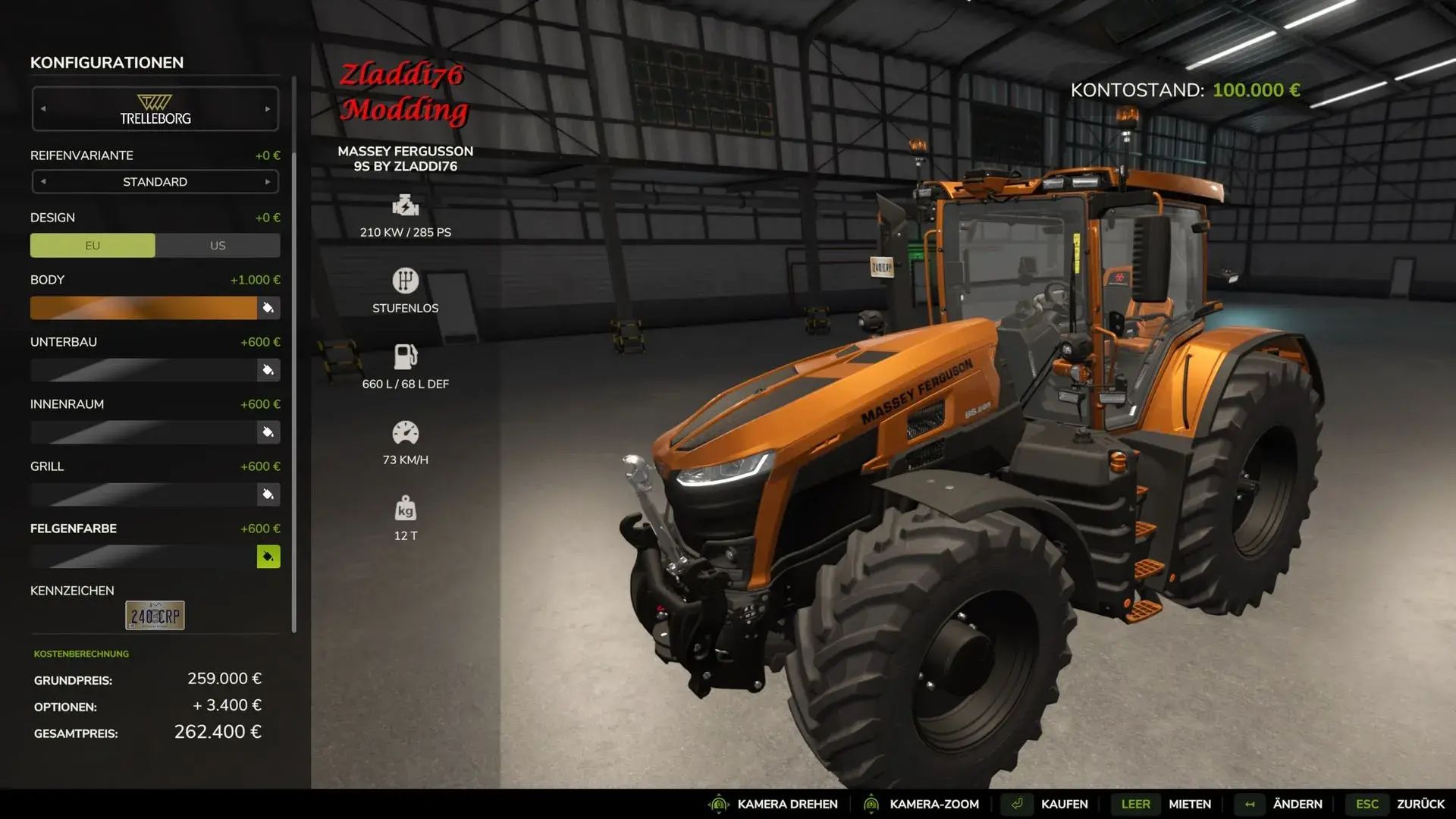 Massey Fergusson 9S (850hp)