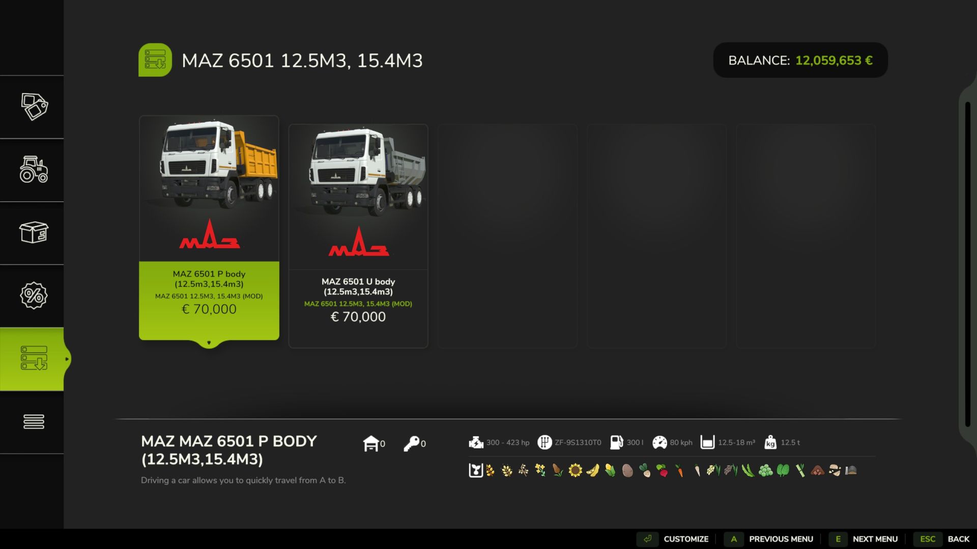 MAZ 6501 12.5/15.4 m3