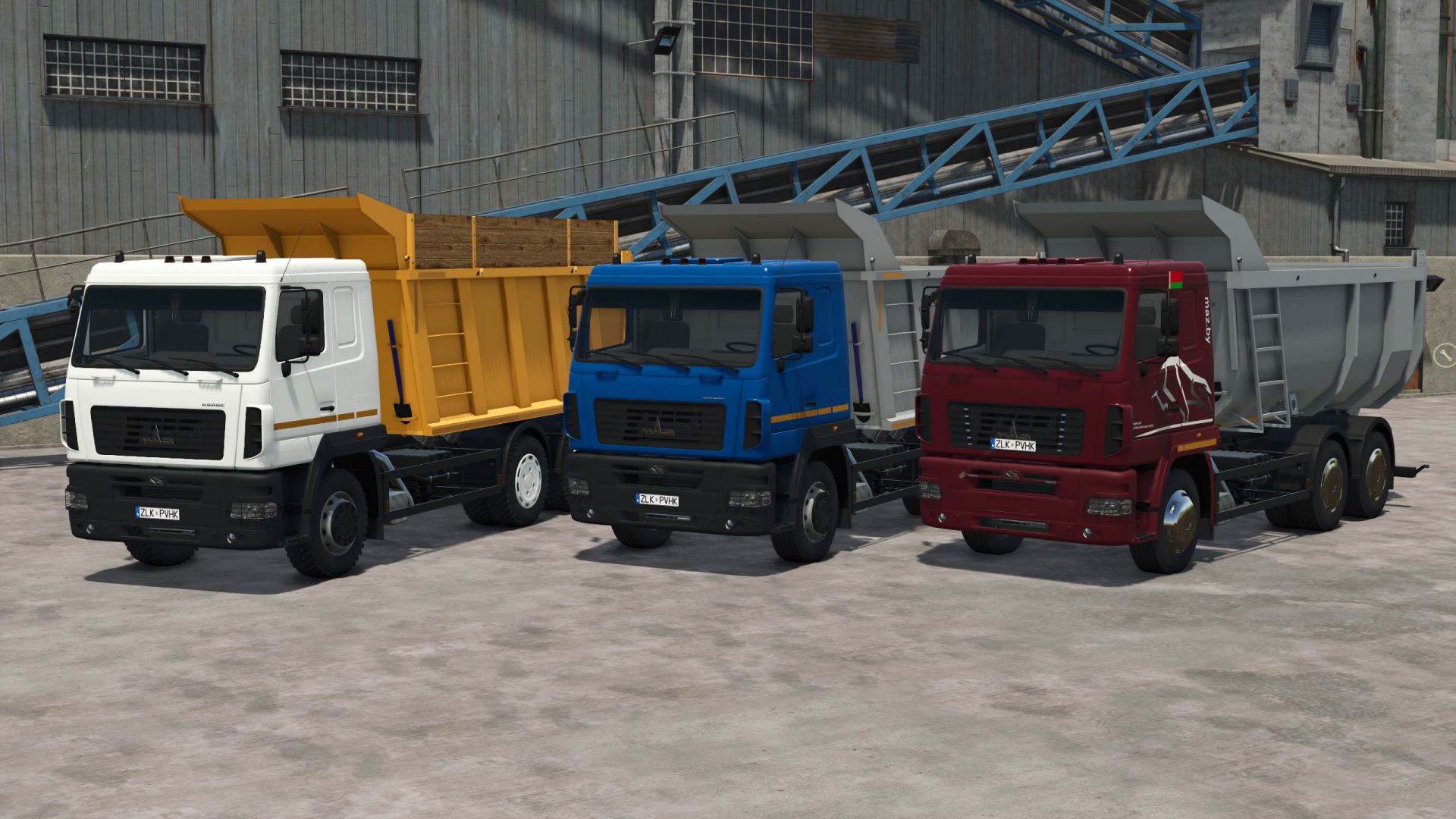 MAZ-6501 Cassone ribaltabile Mulden
