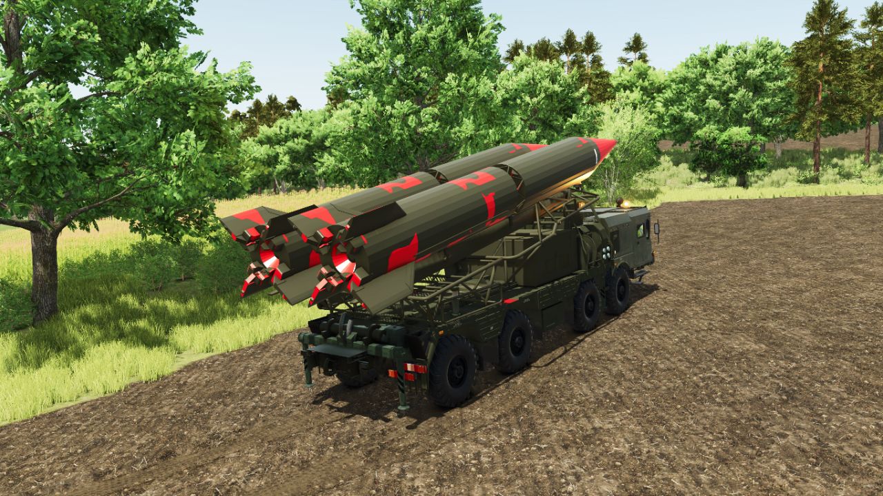 MAZ Heavy Chassis Missile Launcher System (8x8 Tactical Platform with Ballistic Missiles)