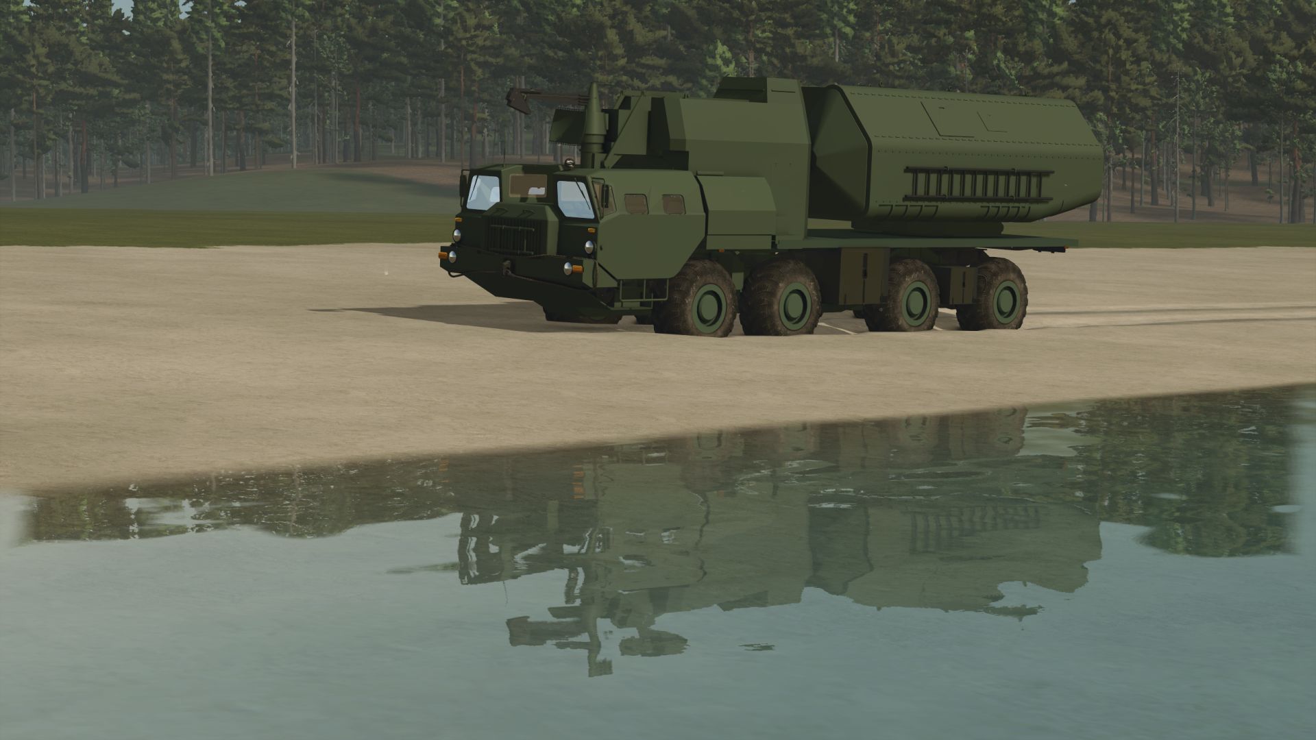 MAZ‑7310 / MAZ‑543 met 4K51 “Rubezh” Coastal