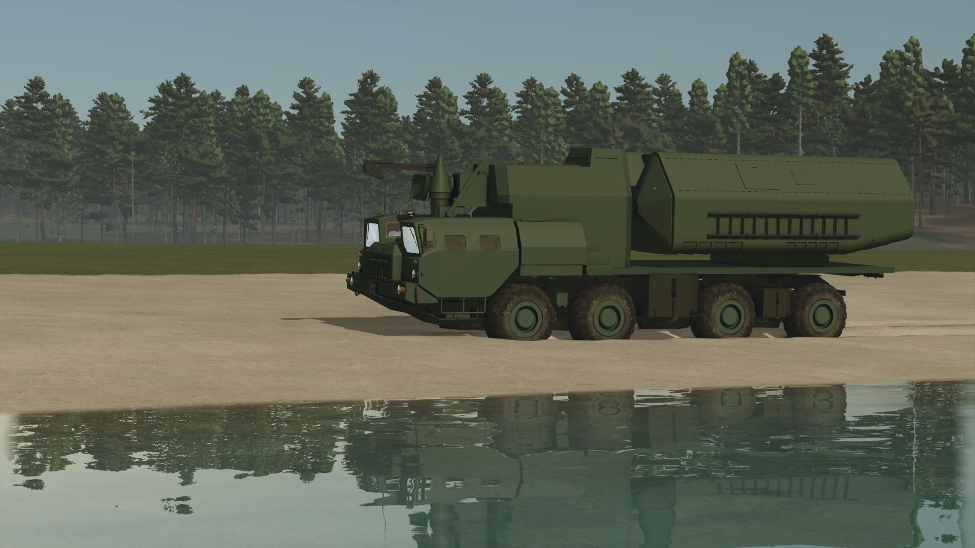 MAZ‑7310 / MAZ‑543 met 4K51 “Rubezh” Coastal