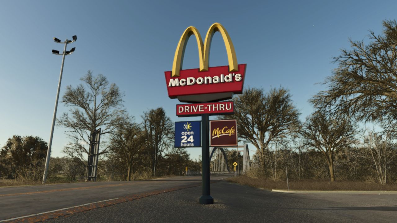 Cartello Drive-Thru di McDonald's