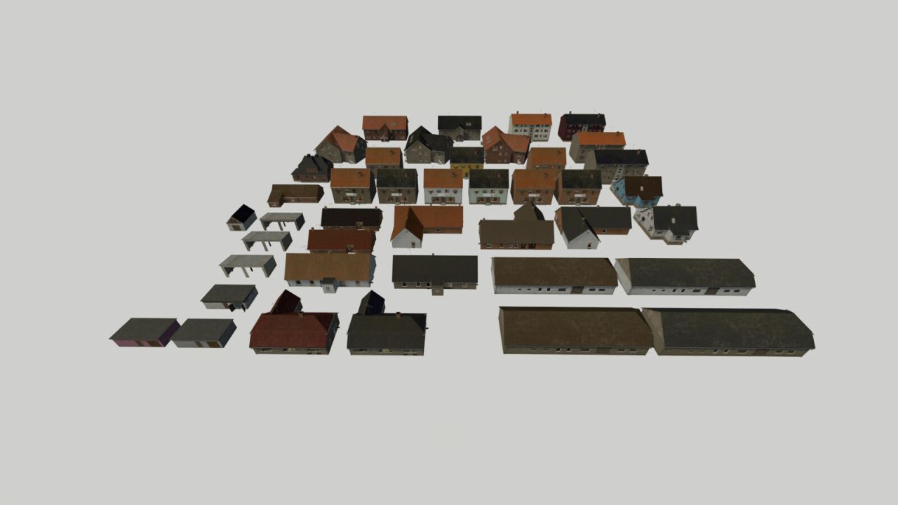 Pacchetto di case decorative del Meclemburgo