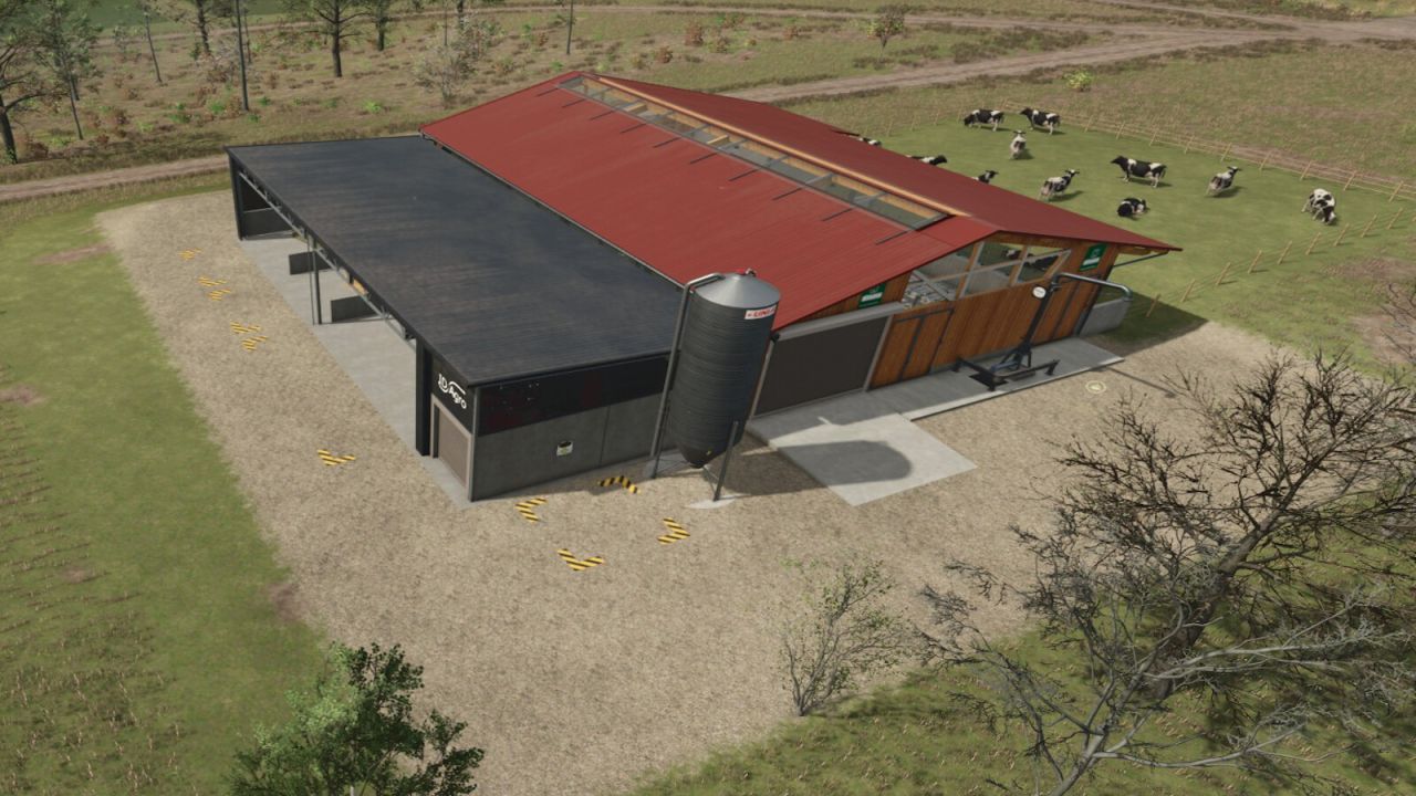 Besleme robotu ile orta cowshed