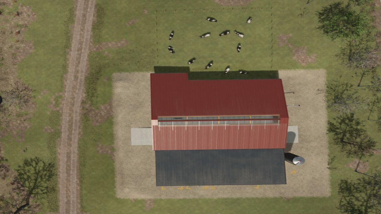 Besleme robotu ile orta cowshed