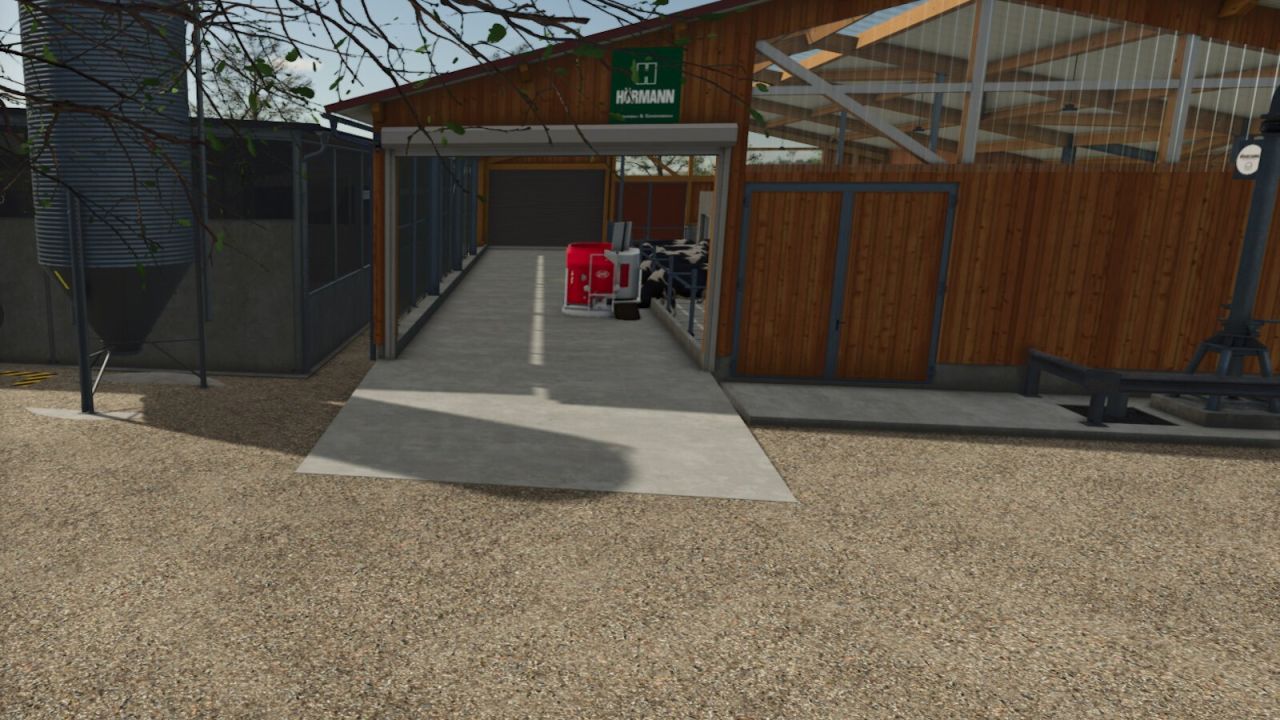 Besleme robotu ile orta cowshed