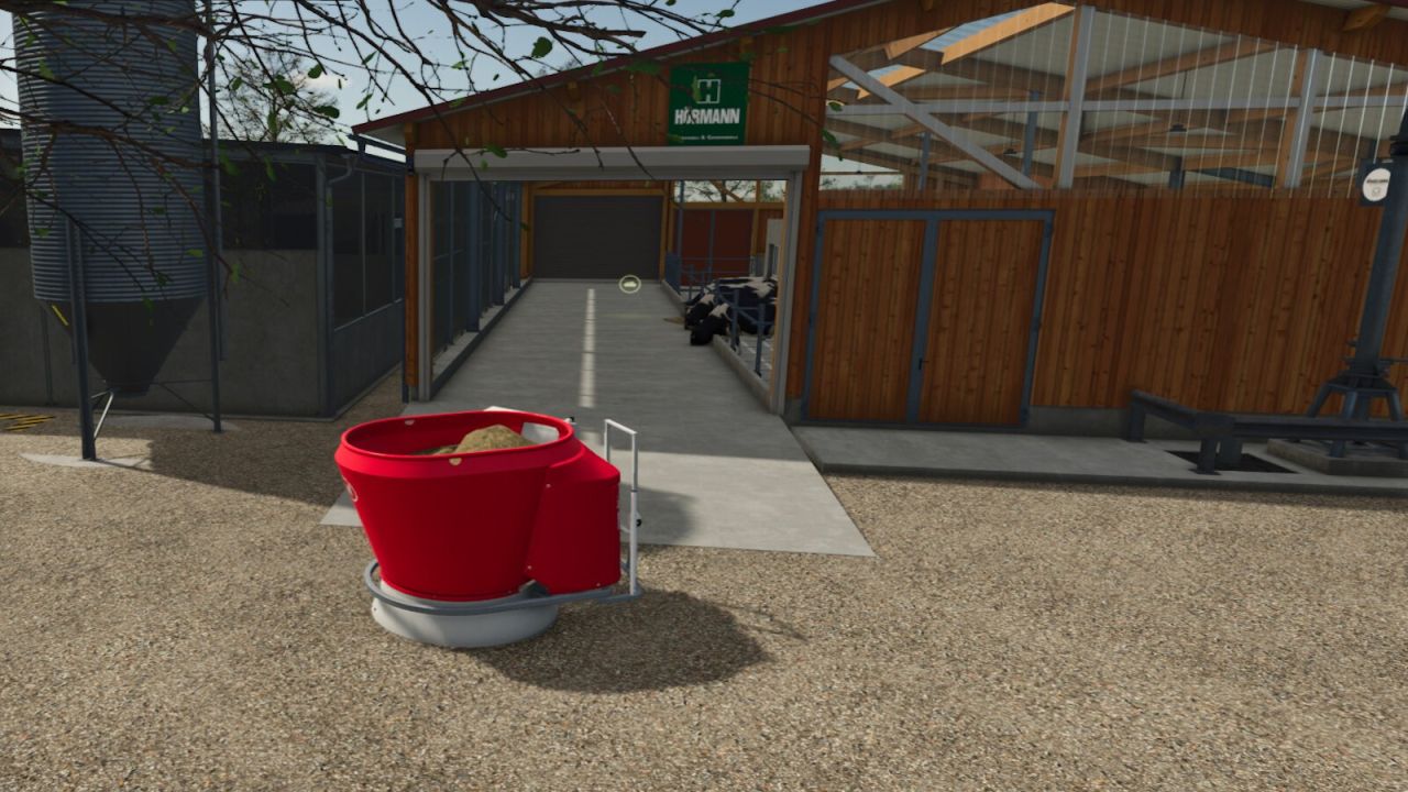 Besleme robotu ile orta cowshed