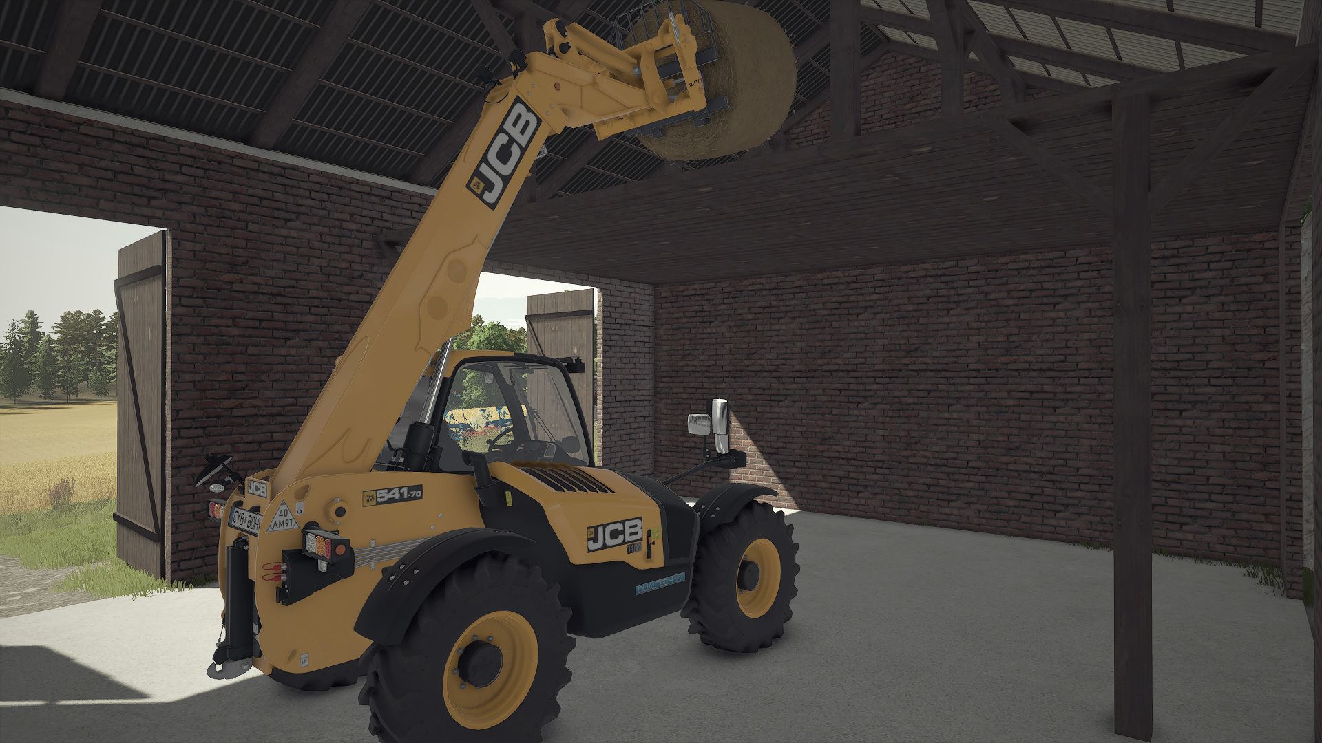 Medium Polish Shed With Garage