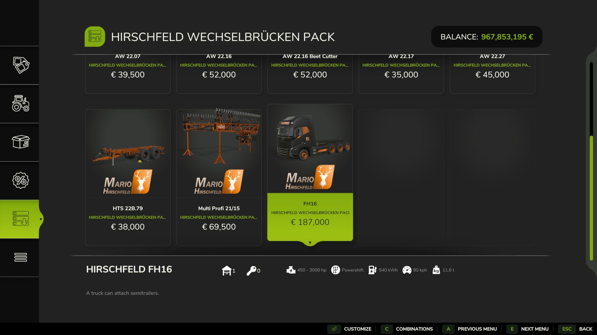 Mega pack Volvo com gravatas
