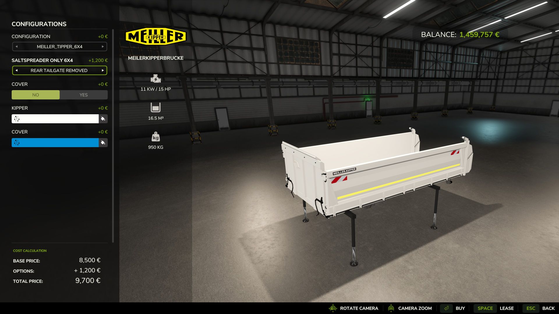 Meiller Tipper Swap Body