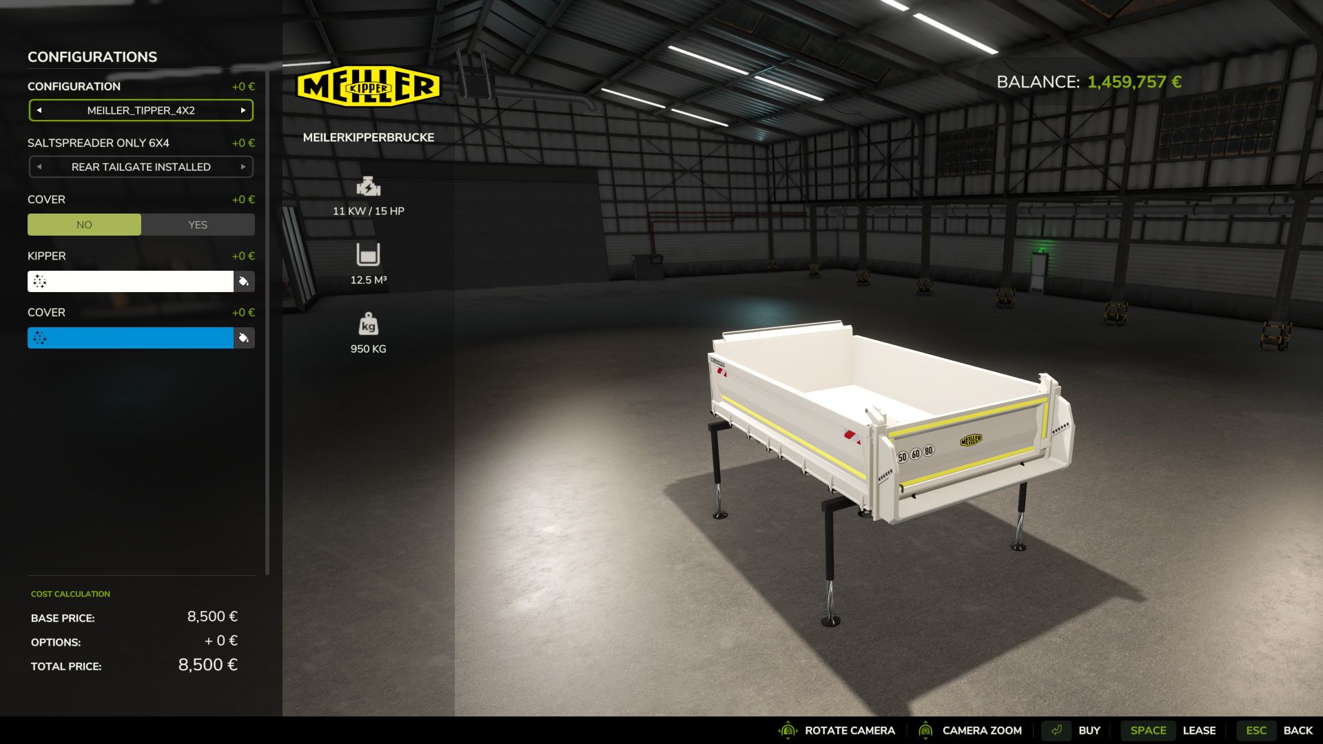 Meiller Tipper Swap Body