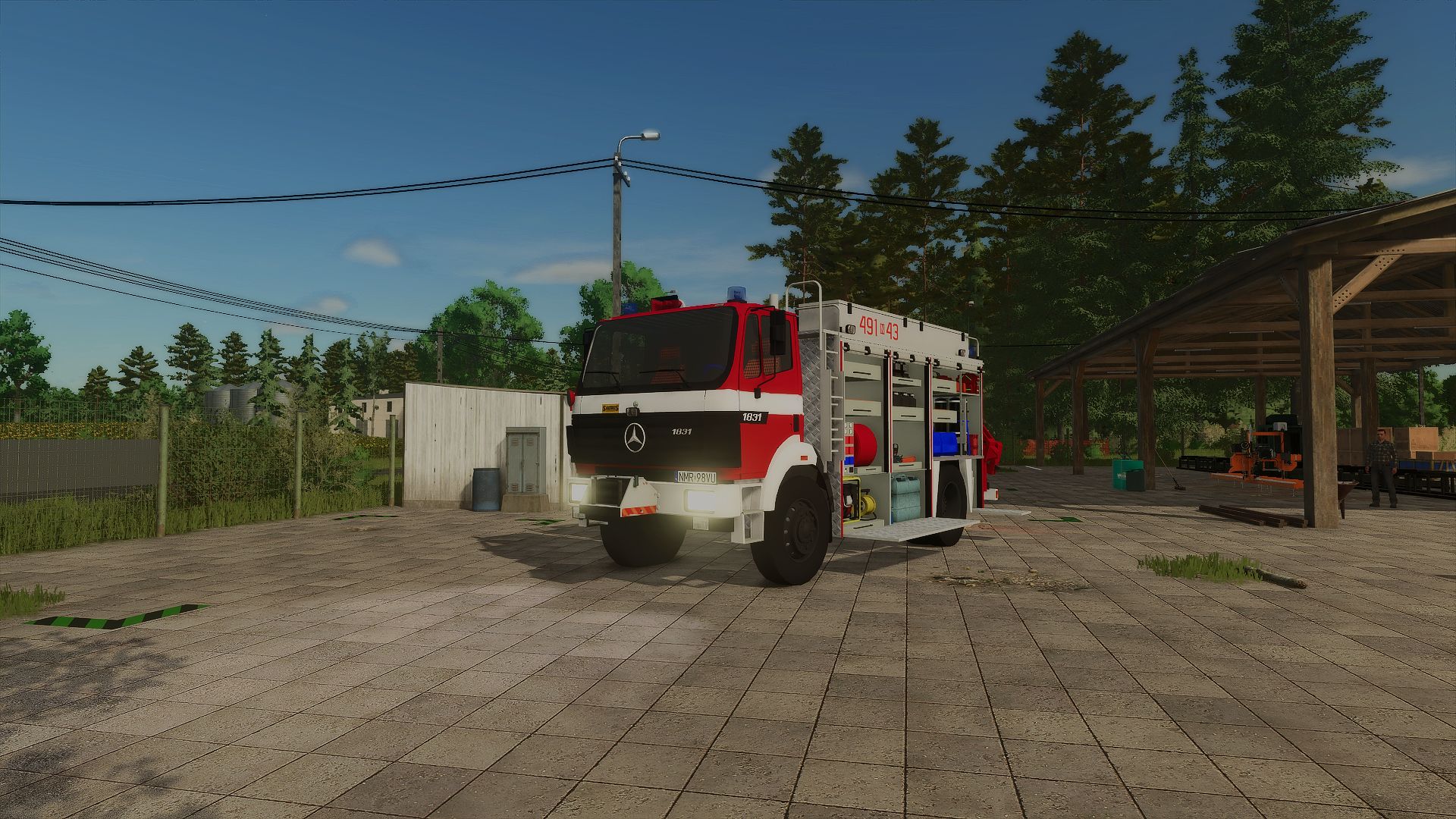 Mercedes Benz 1831 SCRt Saurus 491[N]43 JRG Mrągowo