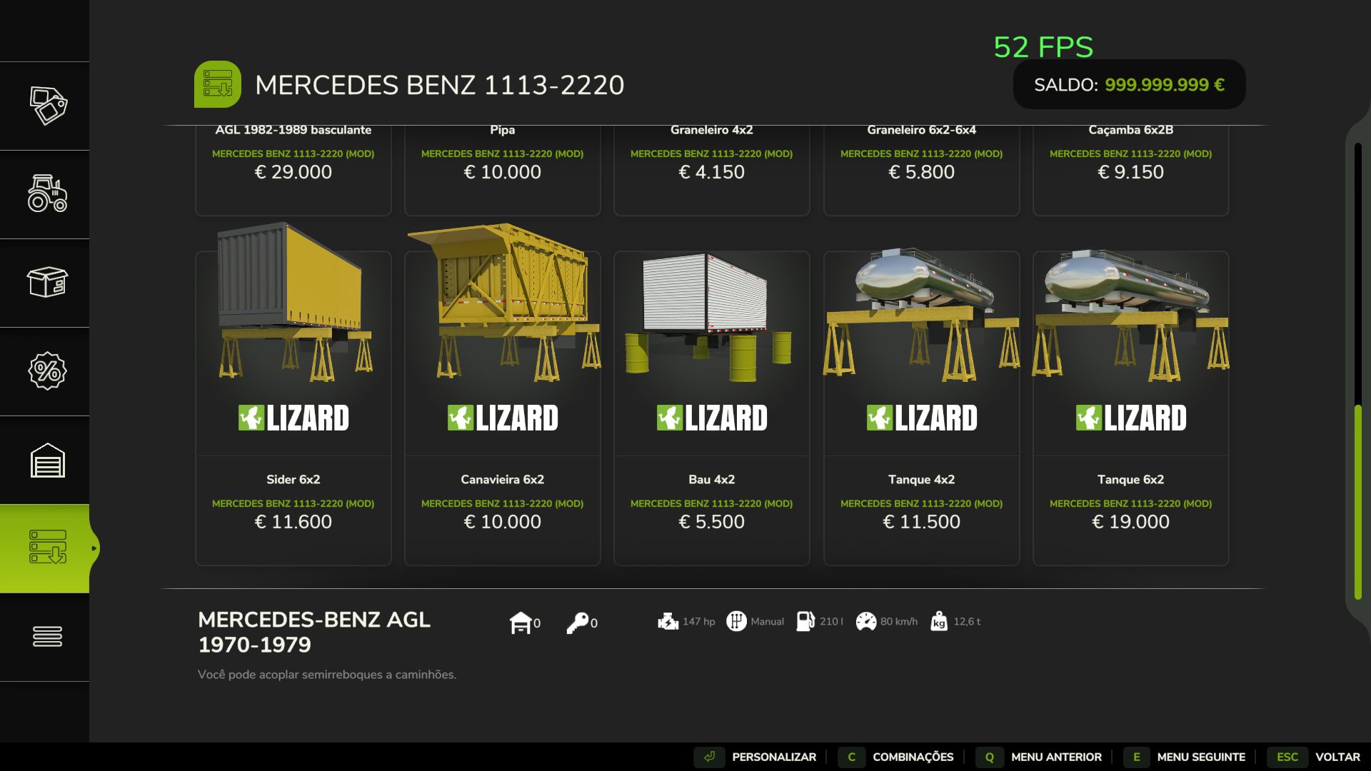 Mercedes Benz AGL Series 1113-2220