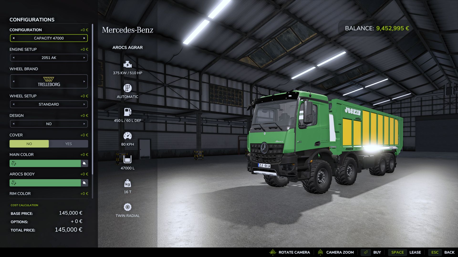 Mercedes Benz Arocs Agrar