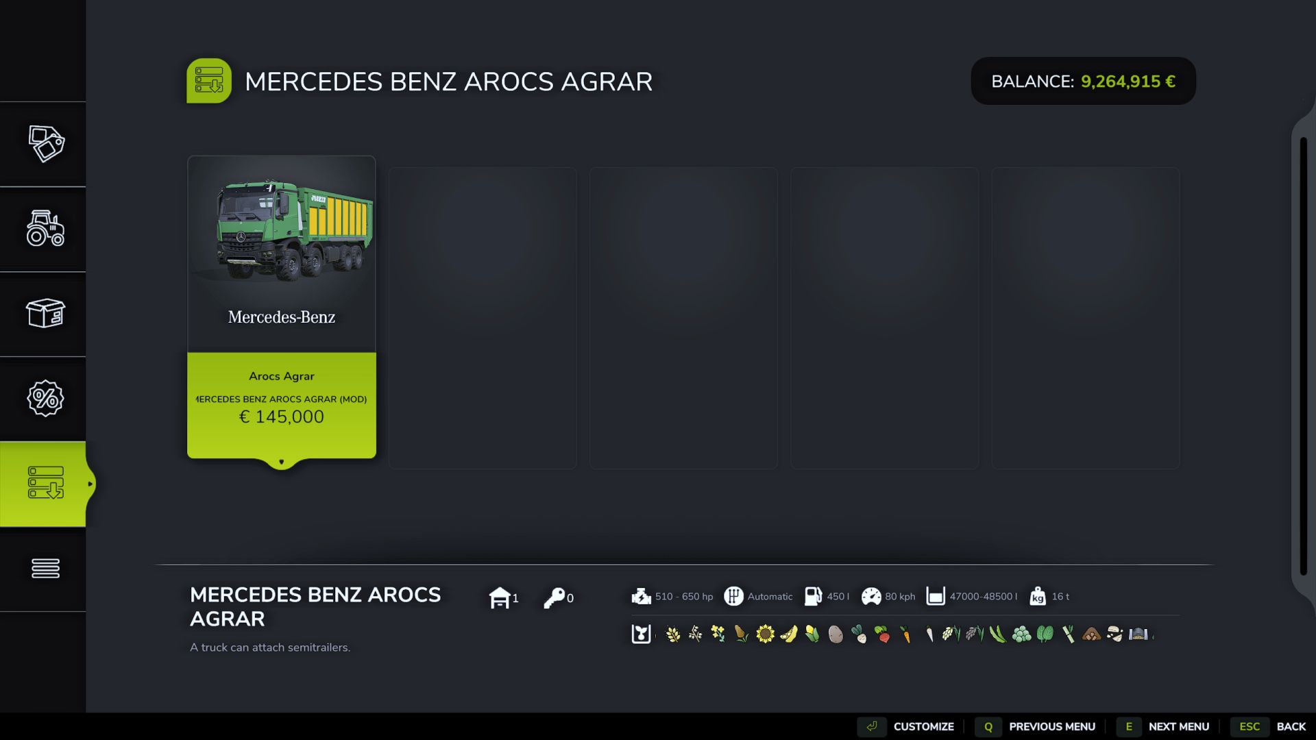 Mercedes Benz Arocs Agrar