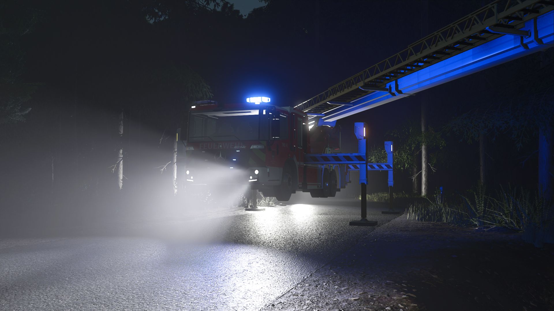 Mercedes Benz Econic WISS Teleskopmastbühne