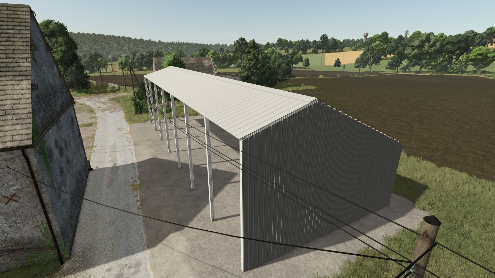 Metal agricultural shed