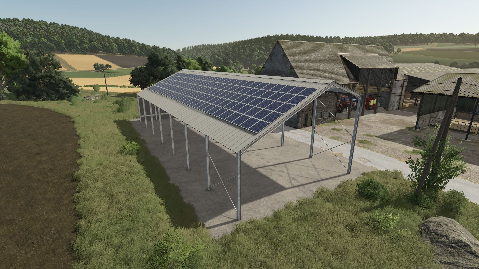 Metal agricultural shed