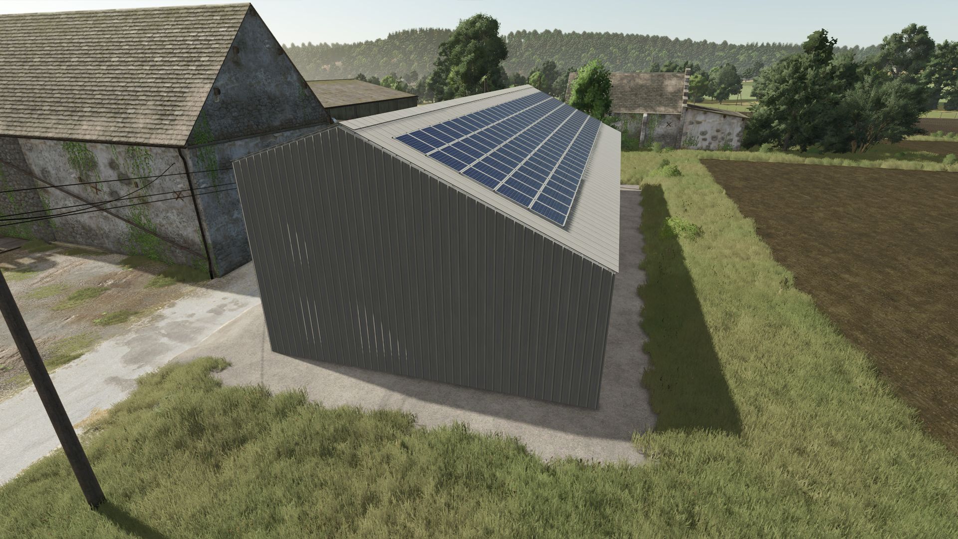 Metal agricultural shed