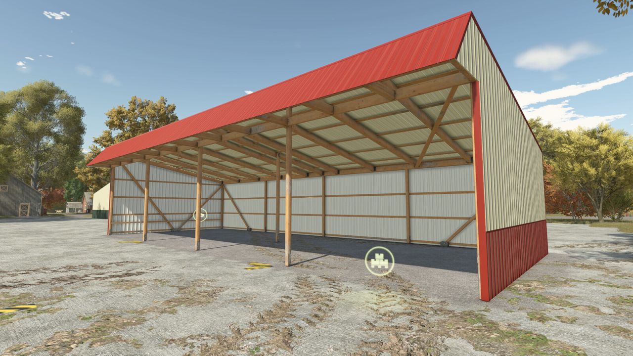 Hangar Ouvert En Métal
