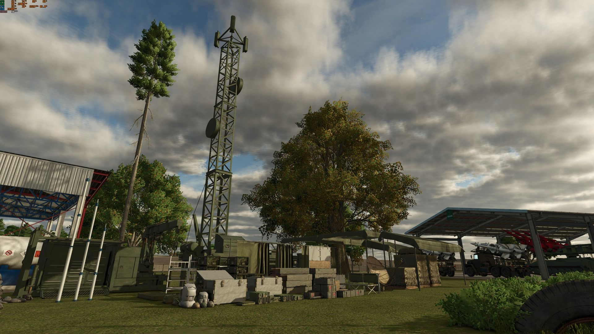 Antenne des communications militaires