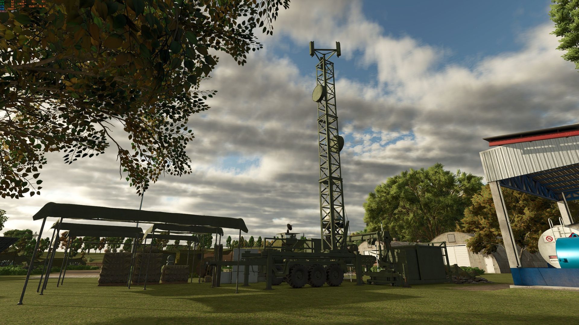Antenne des communications militaires