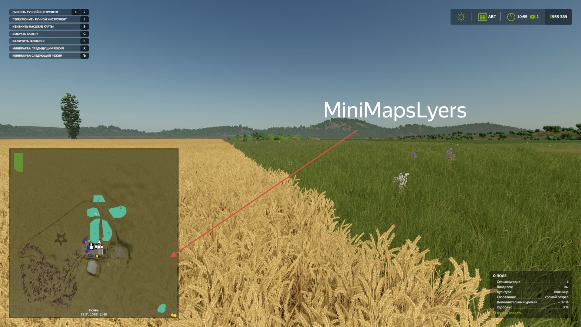 Camada de minimapa