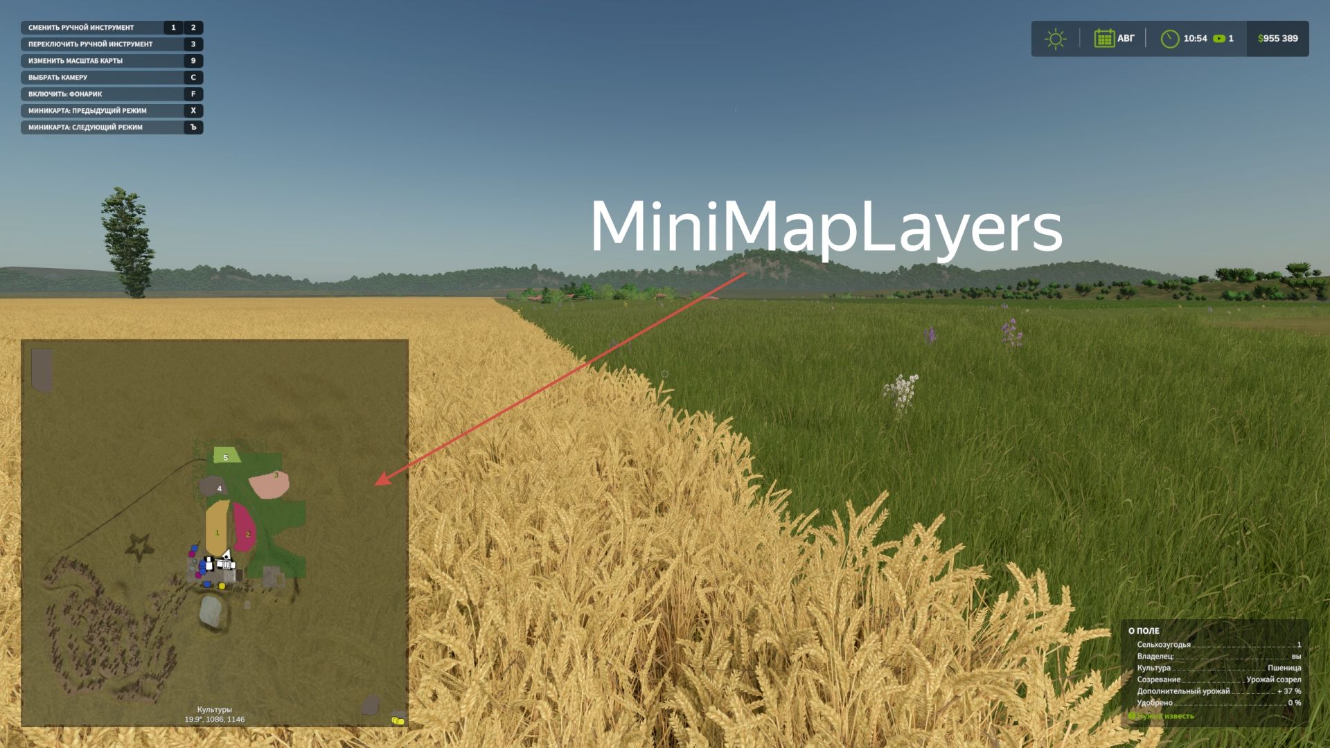 Camada de minimapa