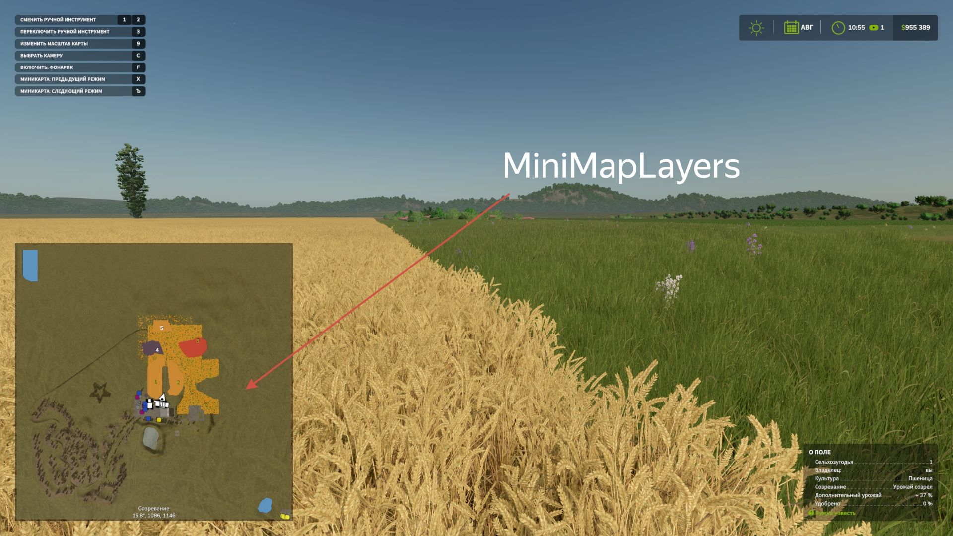 Camada de minimapa