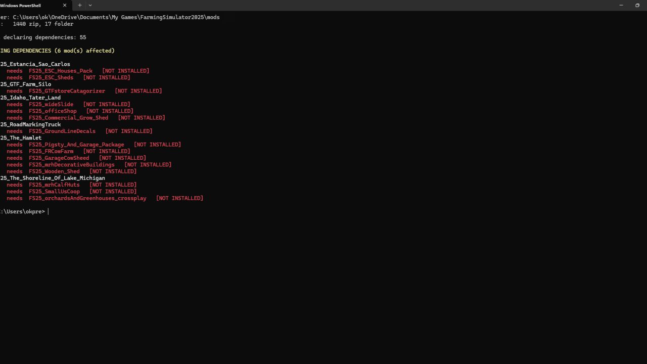Mod Dependency Scanner