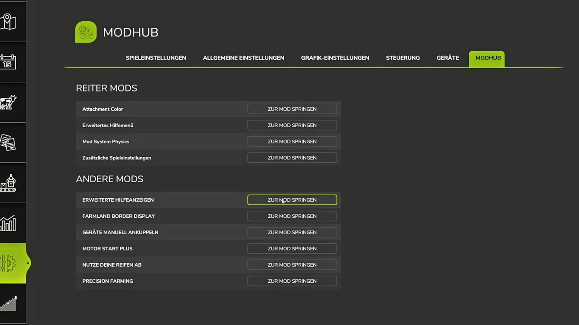 Mod Settings Hub