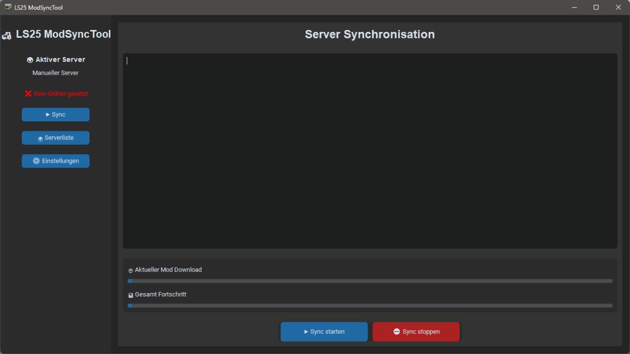 Sunucu listesiyle mod senkronizasyon aracı