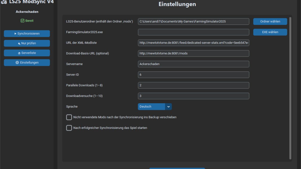 Mod Sync Tool With Server List FS25 thumbnail 4