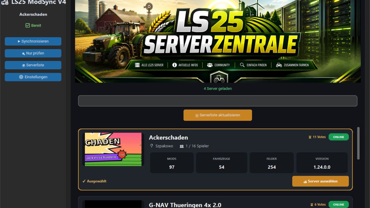 Mod Sync Tool With Server List FS25 thumbnail 2
