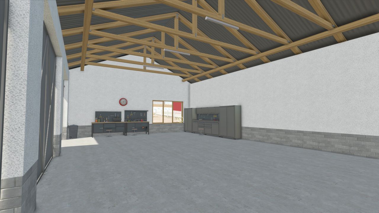 Fienile moderno con laboratorio