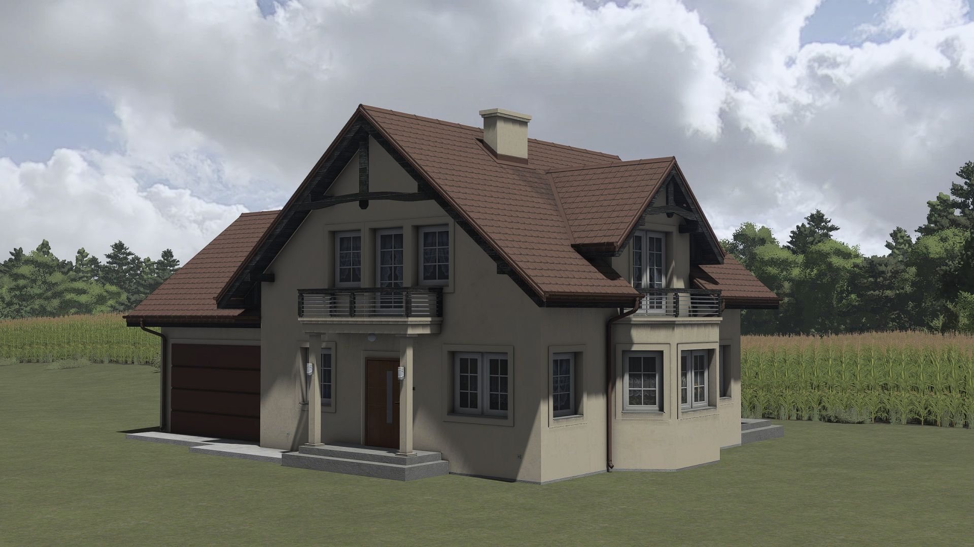 Modernes dekoratives Haus