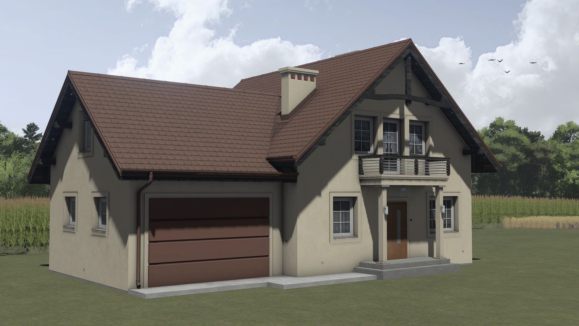 Modernes dekoratives Haus