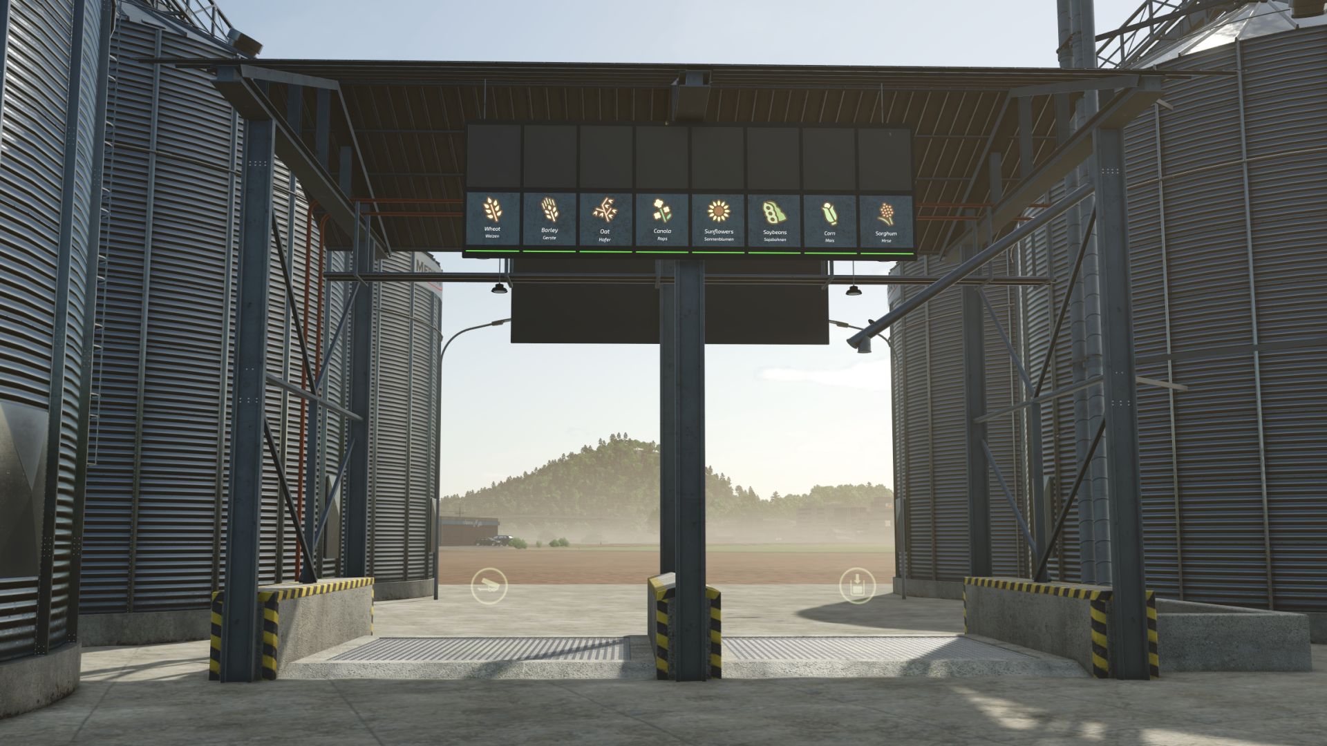 Silo de grano moderno