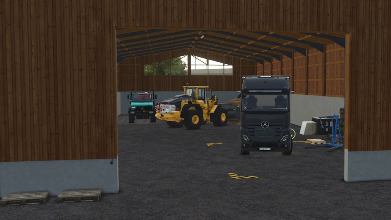 Moderne Holzgarage
