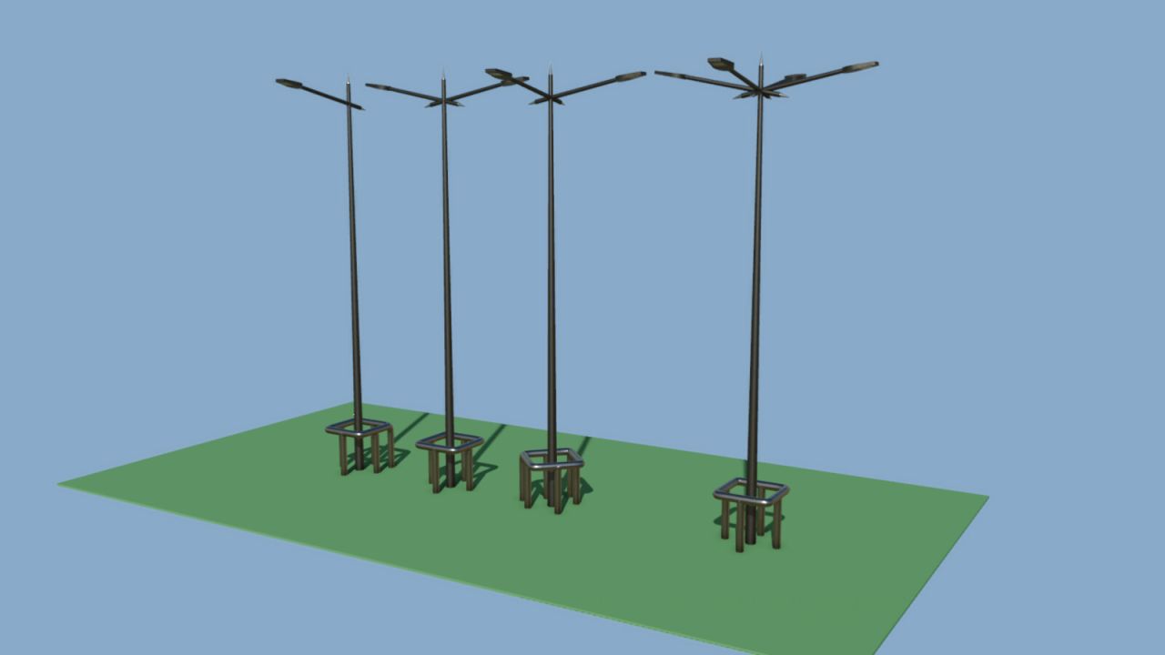 Moderns Street Lamps (Prefab)