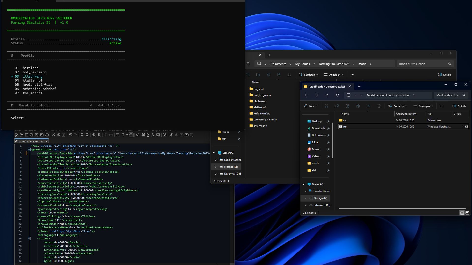 Modification Directory Switcher