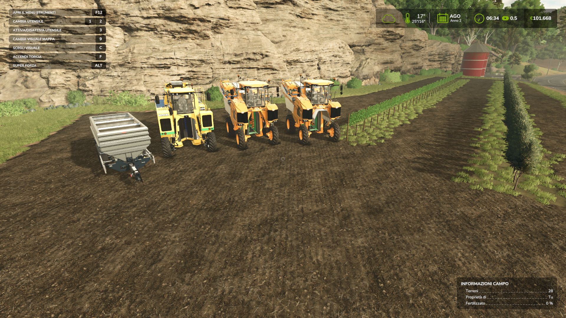 Modifications pack for grapes and olives